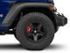 MGP Brake Caliper Covers with Jeep Grille Logo; Red; Front and Rear (18-24 Jeep Wrangler JL)