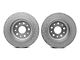 RedRock Solid Brake Rotor and Pad Kit; Rear (18-24 Jeep Wrangler JL)