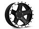 Rovos Wheels Tenere Matte Black with Machined Lip Wheel; 17x9 (20-24 Jeep Gladiator JT)