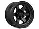 Fuel Wheels Block Matte Black with Black Ring Wheel; 17x9 (20-24 Jeep Gladiator JT)