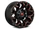 Fuel Wheels Assault Matte Black Red Milled Wheel; 17x9 (20-24 Jeep Gladiator JT)