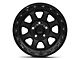 KMC Chase Satin Black with Gloss Black Lip Wheel; 20x9 (20-24 Jeep Gladiator JT)
