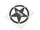 Jeep Licensed by RedRock Jeep Star Accent Decal; Gloss Black (20-24 Jeep Gladiator JT)