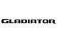 Gladiator Tailgate Letters; Matte Black (20-24 Jeep Gladiator JT)