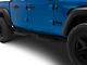 Drop Down Style Nerf Side Step Bars; Matte Black (20-25 Jeep Gladiator JT)