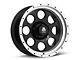 Mammoth 8 Aluminum Simulated Beadlock Black Wheel; 17x9 (20-24 Jeep Gladiator JT)