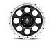 Mammoth 8 Aluminum Simulated Beadlock Black Wheel; 17x9; -6mm Offset (20-24 Jeep Gladiator JT)