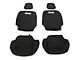 Jeep Licensed by TruShield Neoprene Front and Rear Seat Covers; Black (20-24 Jeep Gladiator JT w/o Rear Cup Holder)