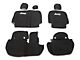 Jeep Licensed by TruShield Neoprene Front and Rear Seat Covers; Black (20-24 Jeep Gladiator JT w/o Rear Cup Holder)