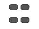 Door Handle Protector Inserts; Raw Carbon Fiber (20-24 Jeep Gladiator JT)