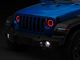 ColorSMART RGB Halo LED Headlights with Fog Lights; Black Housing; Clear Lens (20-25 Jeep Gladiator JT)