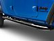 RedRock 3-Inch Round Side Step Bars; Semi-Gloss Black (20-24 Jeep Gladiator JT)