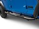 RedRock 3-Inch Round Side Step Bars; Textured Black (20-24 Jeep Gladiator JT)