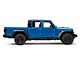 RedRock 4-Inch Oval Curved Side Step Bars; Semi-Gloss Black (20-24 Jeep Gladiator JT)