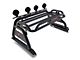 Atlas Roll Bar with 7-Inch Black Round LED Lights; Black (20-24 Jeep Gladiator JT)