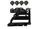 Atlas Roll Bar with 7-Inch Black Round LED Lights; Black (20-25 Jeep Gladiator JT)