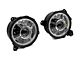 9-Inch RGB LED Headlights with Bluetooth Control; Black Housing; Clear Lens (20-25 Jeep Gladiator JT)