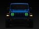 9-Inch RGB LED Headlights with Bluetooth Control; Black Housing; Clear Lens (20-25 Jeep Gladiator JT)