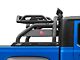 Atlas Roll Bar with 5.30-Inch Red Round Flood LED Lights; Black (20-25 Jeep Gladiator JT)