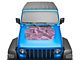 SEC10 Topographical Hood Decal; Pink (20-24 Jeep Gladiator JT, Excluding Mojave)