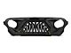 G1 Angry Series Grille with Turn Signals; Matte Black (20-25 Jeep Gladiator JT)