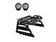 Atlas Roll Bar with 9-Inch Black Round LED Lights for Tonneau Cover; Black (20-24 Jeep Gladiator JT)