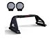 Classic Pro Roll Bar with 9-Inch Black Round Flood LED Lights; Black (20-24 Jeep Gladiator JT)