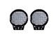 Classic Pro Roll Bar with 9-Inch Black Round Flood LED Lights; Black (20-24 Jeep Gladiator JT)