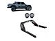 Vigor Roll Bar with 9-Inch Black Round LED Lights; Black (20-24 Jeep Gladiator JT)