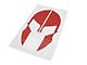 SEC10 Helmet Hood Decal; Red (20-24 Jeep Gladiator JT)