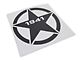 SEC10 1941 Hood Star Decal; Matte Black (Universal; Some Adaptation May Be Required)