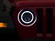 7-Inch LED Headlights with Full Halo; Black Housing; Clear Lens (20-24 Jeep Gladiator JT)