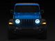 Raxiom 9-Inch LED Headlights with DRL and Turn Signals; Black Housing; Clear Lens (20-24 Jeep Gladiator JT)