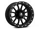 Mammoth 12 Hole Simulated Simulated Beadlock Matte Black Wheel; 17x9 (20-24 Jeep Gladiator JT)