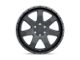 Level 8 Wheels Slam Matte Black Wheel; 17x8.5; -24mm Offset (20-24 Jeep Gladiator JT)