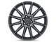 Black Rhino Waza Brushed Gunmetal Wheel; 20x9 (20-24 Jeep Gladiator JT)