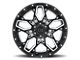 Black Rhino Shrapnel Gloss Black with Milled Spokes Wheel; 20x9.5 (20-24 Jeep Gladiator JT)