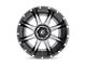 Fuel Wheels Rampage Matte Gunmetal with Black Lip Wheel; 22x14; -70mm Offset (20-24 Jeep Gladiator JT)