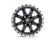 Fuel Wheels Trophy Matte Black with Gunmetal Ring Wheel; 18x10; -24mm Offset (20-24 Jeep Gladiator JT)