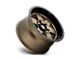 Fuel Wheels Podium Matte Bronze with Black Bead Ring Wheel; 17x9; -12mm Offset (20-24 Jeep Gladiator JT)