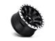 Fuel Wheels Tactic Matte Black with Machined Ring Wheel; 17x9 (20-24 Jeep Gladiator JT)