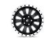 Fuel Wheels Tactic Matte Black with Machined Ring Wheel; 17x9 (20-24 Jeep Gladiator JT)