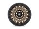 Fuel Wheels Zephyr Matte Bronze with Black Bead Ring Wheel; 17x9 (20-24 Jeep Gladiator JT)