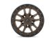 Fuel Wheels Rebel Matte Bronze with Black Bead Ring Wheel; 17x9 (20-24 Jeep Gladiator JT)