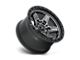 Fuel Wheels Kicker Matte Gunmetal with Black Bead Ring Wheel; 17x9 (20-24 Jeep Gladiator JT)