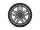 Fuel Wheels Ammo Matte Gunmetal with Black Bead Ring Wheel; 18x9 (20-24 Jeep Gladiator JT)