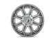 Fuel Wheels Siege Brushed Gunmetal with Tinted Clear Wheel; 18x9 (20-24 Jeep Gladiator JT)