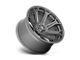 Fuel Wheels Siege Brushed Gunmetal with Tinted Clear Wheel; 20x10 (20-24 Jeep Gladiator JT)