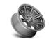 Fuel Wheels Rogue Platinum Brushed Gunmetal with Tinted Clear Wheel; 20x10; -18mm Offset (20-24 Jeep Gladiator JT)