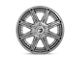 Fuel Wheels Rogue Platinum Brushed Gunmetal with Tinted Clear Wheel; 20x10; -18mm Offset (20-24 Jeep Gladiator JT)